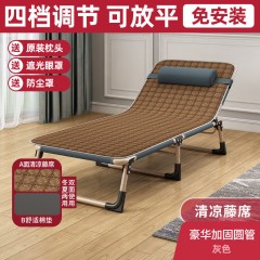 辦公室簡易床折疊床單人行軍床陪護坐躺兩用便攜躺椅折疊午休睡椅