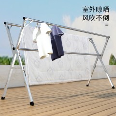 折疊曬衣架落地室內(nèi)家用陽臺(tái)簡易臥室涼衣架曬架晾衣桿不銹鋼伸縮