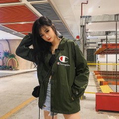日版champion冠軍長(zhǎng)袖開衫外套女秋裝刺繡棒球服男情侶款?yuàn)A克上衣