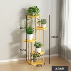花架子室內(nèi)家用落地式簡約陽臺(tái)置物架多層綠蘿多肉植物輕奢花盆架