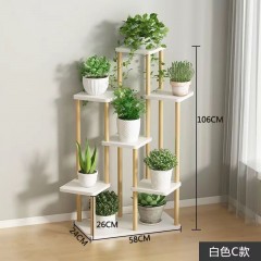 花架子室內(nèi)家用落地式簡約陽臺(tái)置物架多層綠蘿多肉植物輕奢花盆架