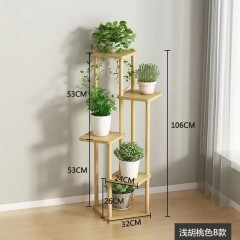 花架子室內(nèi)家用落地式簡約陽臺(tái)置物架多層綠蘿多肉植物輕奢花盆架