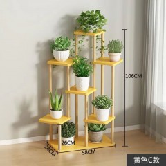 花架子室內(nèi)家用落地式簡約陽臺(tái)置物架多層綠蘿多肉植物輕奢花盆架